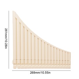 18 Pipes Pan Flute ABS Resin C Tone Easy Learning Panflute Music Instrument Children Gift for Beginner with Storage Bag