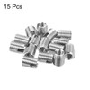 QUARKZMAN Self Tapping Thread Inserts, 15 Pieces Female Thread M5-0.8