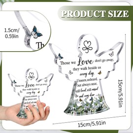Invalidism Sympathy Gift Memorial Gift Bereavement Gifts Remembrance Gifts Angel Acrylic Plaque Condolence Table Decorations for Loss of Loved One Dad Mum Husband Friend