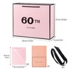 60th Birthday Gift Bag Pink with Tissue Paper