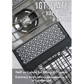 camping moon CAMPINGMOON IGT Top Board Bridge Table Laser Top Board Half Black CK-12F-1P