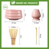 CHEHILL Juego de 5 Batidor de Matcha y Tazón, Kit
