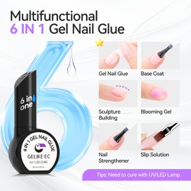 Gelike ec 6-in-1 gel nail glue, 7 ml (glue-002)