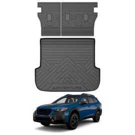 Mixsuper Cargo Liner for Subaru Outback 2020-2025, Cargo Mat Backrest Mat for Outback, All Weather Trunk Mat Backrest Mat TPE Back Seat Cover Protector for Outback Accessories