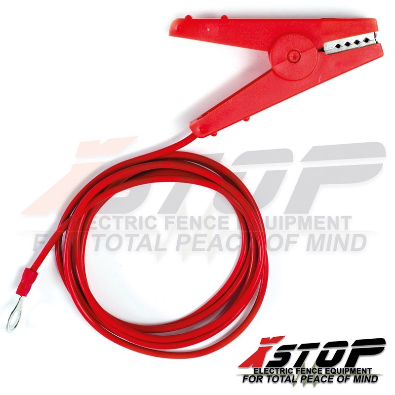 X-Stop Pair of Electric Fence Connection Cable Earth and Fence