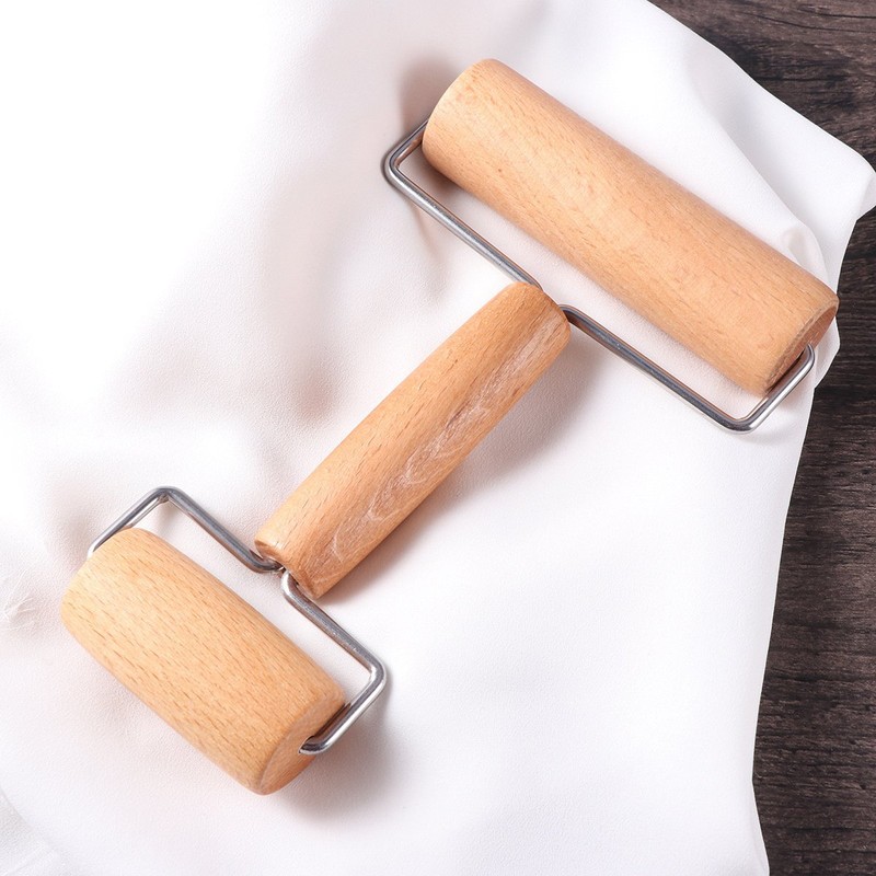 LHKJ Rolling Pin Small Wooden Rolling Pin with Handles, Perfect
