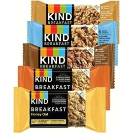 Kind Breakfast Bars Variety 5 Flavors -12 Pack- Gluten Free