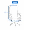 Hyper Cover 1-Piece Office Chair Cover (Black, Regular) - Stretchable