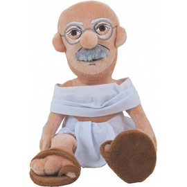 The Unemployed Philosophers Guild Mahatma Gandhi Little Thinker - 11" Plush Doll for Kids and Adults