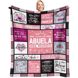 HSEFURNI Abuela Gifts Blanket 60" x 50", Regalos para Abuela, Abuelita Gifts, Gifts for Abuela, Abuela Gifts in Spanish, Gifts for Abuelita, Gifts for Grandma Spanish