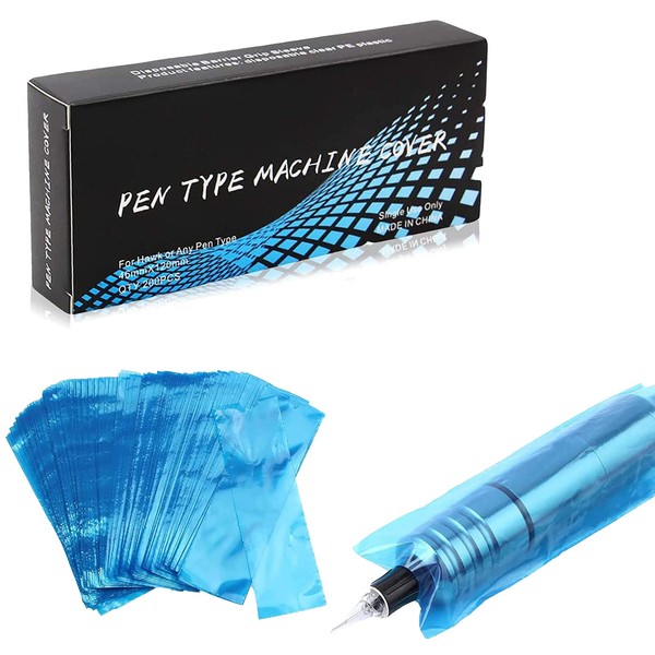 Pen Bags - LEAYOKA Pack of 200 Black Disposable Machine