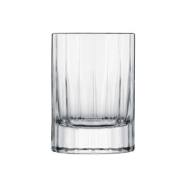 Luigi Bormioli Bach 2.25 oz Liqueur Glasses, Set of 4 - Fine Laser-Cut Rims Durable Thick Base, Made of SON-hyx Crystal - Sinuous Design Mixed Drink Glass - Made in Italy, Dishwasher Safe