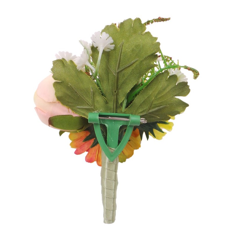 Abbie Home Prom Wrist Corsage Brooch Boutonniere Set Wedding Event