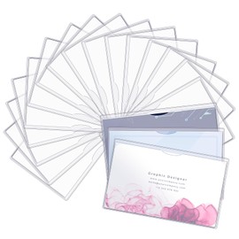 Tucnoeu 30pcs Social Security Card Protector Sleeves, Waterproof Medicare Card Protector Sleeve, Clear PVC Cards Sleeves for ID/Debit/Credit/Index Cards Storage Sleeve