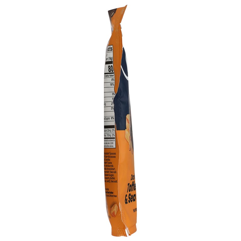 CHOCXO Organic Toffee Almond 69% Dark Milk Chocolate Snaps, 3.45