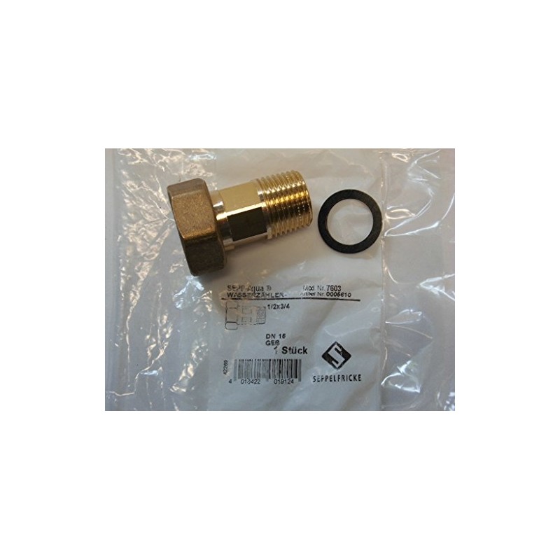 Seppelfricke Aqua Water Meter Screw Connection DN 20 (3/4 Inch)