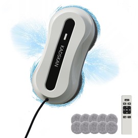 KADSKAN Window Cleaning Robot, Automatic Window Cleaner with Water Spray for Windows/Tiles/Class Door, Inside/Outside, 5600Pa Suction Power, 3.0 Path Planning, Remote Control
