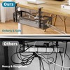 Under Desk Cable Management Tray No Drill, Metal Mesh Cable