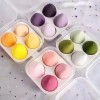 BelJa 4 Esponjas Para Maquillaje Con Caja Aplicadoras Maquillaje