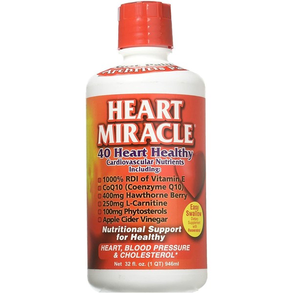 Century Systems Heart Miracle 40 Heart Healthy Cardiovascular Nutrients 32 fl oz