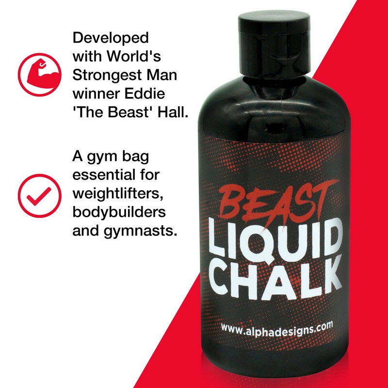 Alpha Designs | 'BEAST' Liquid Chalk | Gym, Gymnastics, Weightlifting,