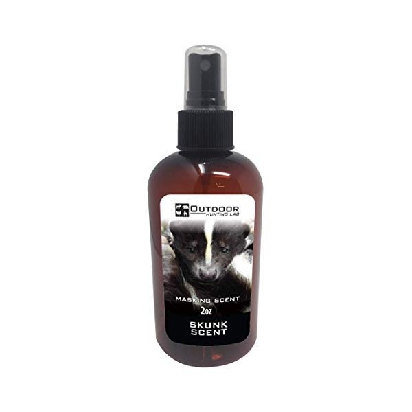 Outdoor Hunting Lab Skunk Urine Cover Scent for Deer Hunting, Skunk Spray Scent for Hunting, Deer Scent Blocker for Stands, Deer Hunting Gear, Deer Hunting Accessories, 2oz, 1 Bottle