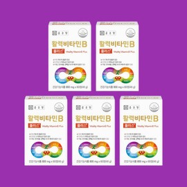 Chong Kun Dang Vitality Vitamin B Plus 800mg 60 tablets, 5 units, 10 months / 종근당 활력 비타민B 플러스 800mg 60정 5개 10개월