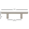 GlideRite Hardware 5007-64-ORB-1 Solid Bar Handle Pulls, 1 Pack, 2.5"