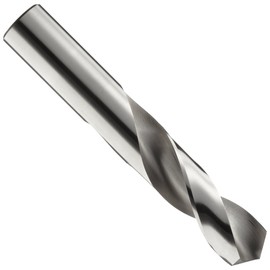 Cleveland 2120 Style High Speed Steel Short Length Drill Bit, Uncoated (Bright), Round Shank, 118 Degree Point, Wire Size #27 (Pack of 10)