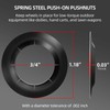 (8-Pack) 3/4" Axle Push Nuts, Dolly Wheel Lock Washers with