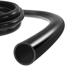 Rebower Silicone Tubing,25mm ID x 31.8mm OD Pure Silicon Tube High Temp Silicone Hose [for Home Brewing,Pump Transfer,Aquaponics]-3.3 ft Length/Black