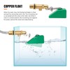 NAOEDEAH 2pcs Brass Float Valve for Water Tank 1/2 Inch