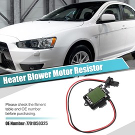 X AUTOHAUX HVAC Car Blower Motor Control Module Resistor 7701050325 for Vauxhall for Opel Vivaro 2001-2014 for Nissan Primastar 2001-2008