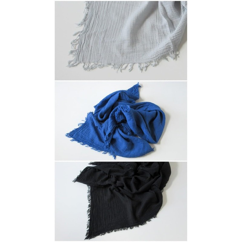 (.a all over the world) Organic Cotton Stole, Large Scarf,