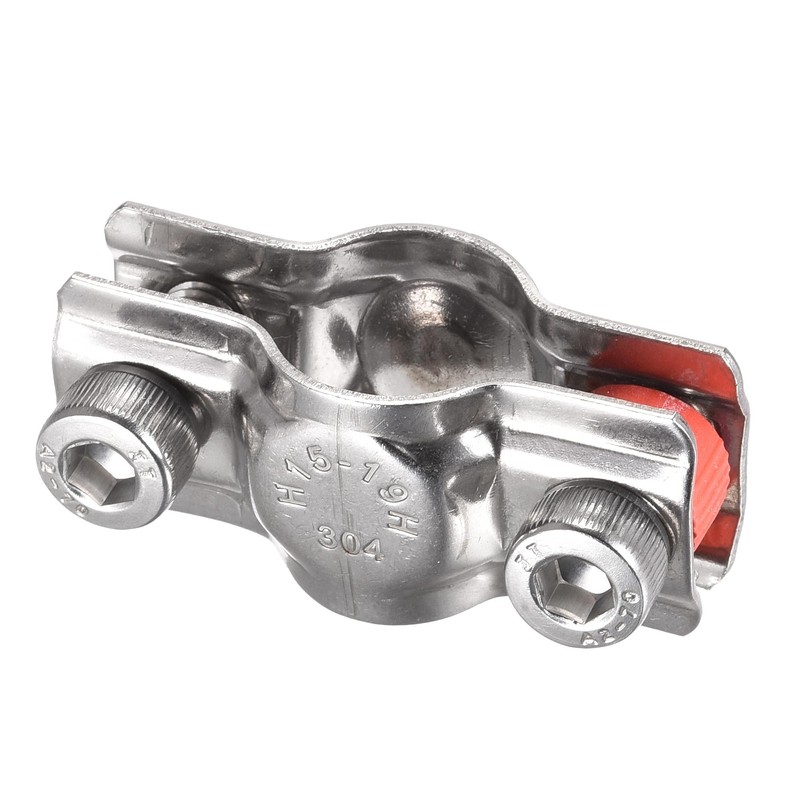 sourcing map Wall Ceiling Mount Pipe Supports, 304 Stainless Steel