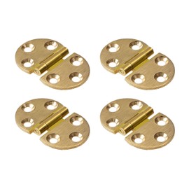 Gedotec Vario Flap Hinge Chest - Boxes & Cabinet Flap Fitting Vario for Wooden Flaps | Matt Brass | Opening Angle 270° | Hinge for Screwing | Pack of 4 - Furniture Hinge for Flaps & Bar Compartment
