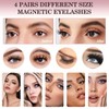 Magnetische Wimpern, Magnet Wimpern ohne Eyeliner, 3D Wimpern Magnetisch Natürlicher