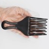 Professional Insert Afro Pick Comb, Wide Tooth Detangling Hair Fork