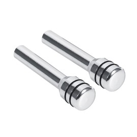 EVGATSAUTO Car Door Lock Knob Pull pins pin knob, 2Pcs Universal Car Truck Aluminum Interior Door Lock Knob knobs Pins Cover (Silver)