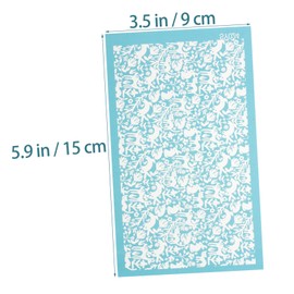 DOITOOL Silk Screen Stencil for Polymer Clay Reusable Heart Pattern Template for Jewelry Making Crafting and DIY Projects for Valentine's Day Decorations