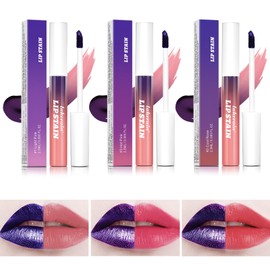 Shengqialun Lip Stain Peel Off, 3 Colors Lip Tint Peel Off, Matte Peel Off Lip Stain, Non-Stick Cup Tattoo Color Lip Gloss Set, Waterproof Long Lasting Lip Makeup for Women Girls