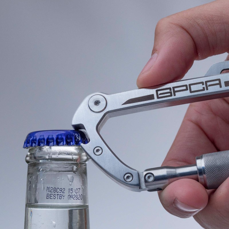 GP Carabiner, American Design, GPCA, Super Carabiner, 8 Tools (Titanium)