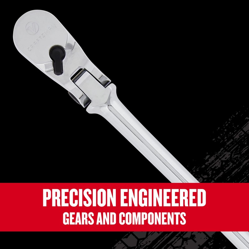 CRAFTSMAN V-SERIES Ratchet, 3/8 Inch Drive, 96-Tooth, Flexible Head XL