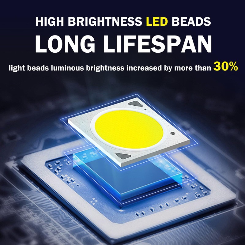 YLZKIX 198 LED Solar Lights Outdoor, IP67 Waterproof Solar Powered