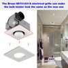 S97010319 Bathroom Exhaust Fan Cover For Broan Heating Lampshade Grille
