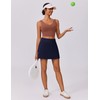 PINSPARK Women's Tennis Skirt Wide Elastic Waistband Tummy Control Golf