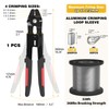 Sanuke Wire Rope Crimp Kit, 328ft 1/16 Inch Wire Rope