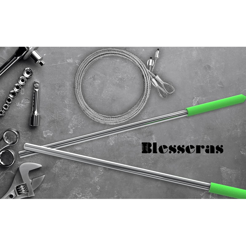 Blesseras Garage Door Torsion Spring Winding Bars with Non-Slip Handle,