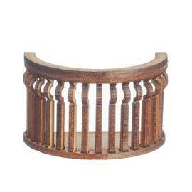 Melody Jane Dollhouse Balcony Round C Curve Laser Cut Wooden Gallery 1:12 Scale