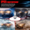 SHENKENUO Pair 7inch Round Light Housing H4 Halogen High/Low Bulbs